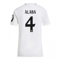 Camiseta Real Madrid David Alaba #4 Primera Equipación Replica 2024-25 para mujer mangas cortas